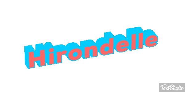 Hirondelle Effet de texte