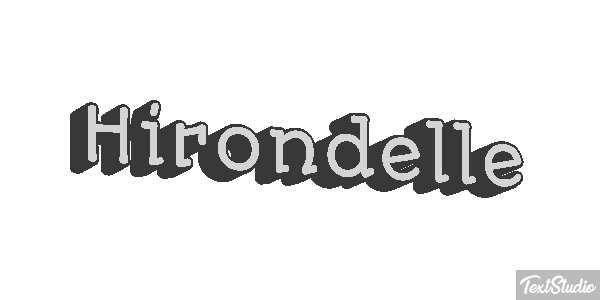 Hirondelle Effet de texte