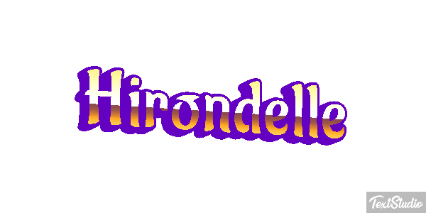 Hirondelle Effet de texte