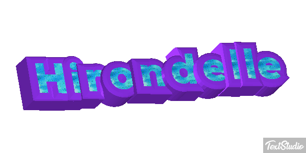 Hirondelle Effet de texte