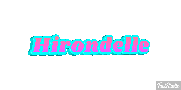 Hirondelle Effet de texte