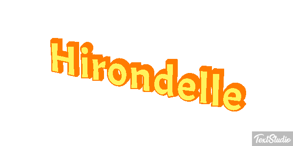 Hirondelle Effet de texte