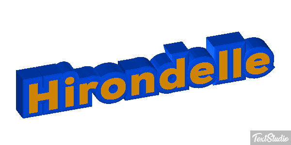 Hirondelle Effet de texte