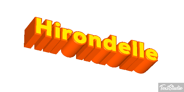 Hirondelle Effet de texte