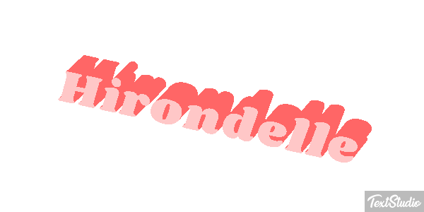 Hirondelle Effet de texte