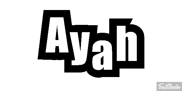 Ayah Text effect