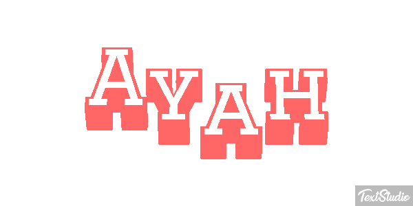 Ayah Text effect
