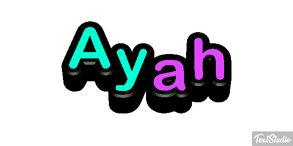 Ayah Text effect
