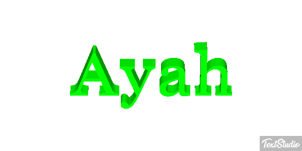 Ayah Text effect