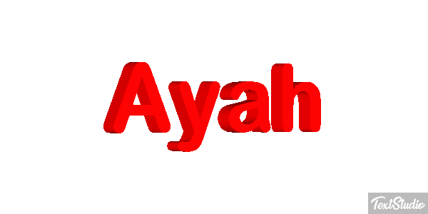 Ayah Text effect