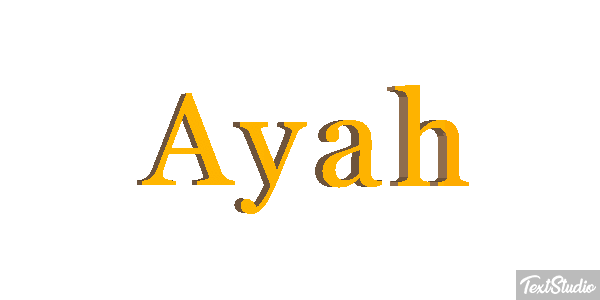 Ayah Text effect
