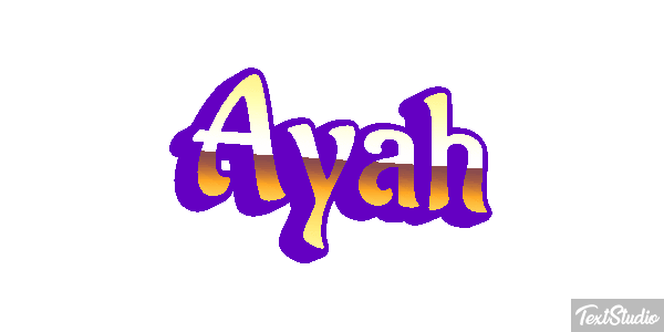 Ayah Text effect