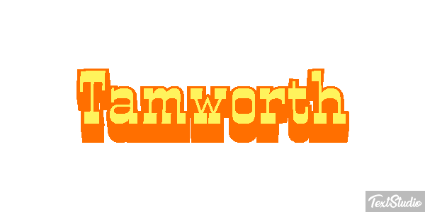 Tamworth Texteffekt