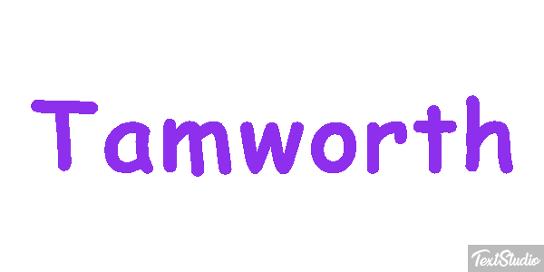 Tamworth Texteffekt