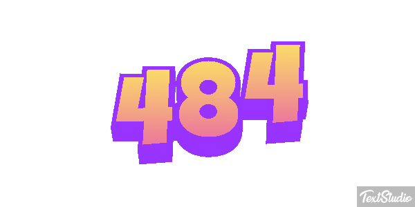 484 Texteffekt