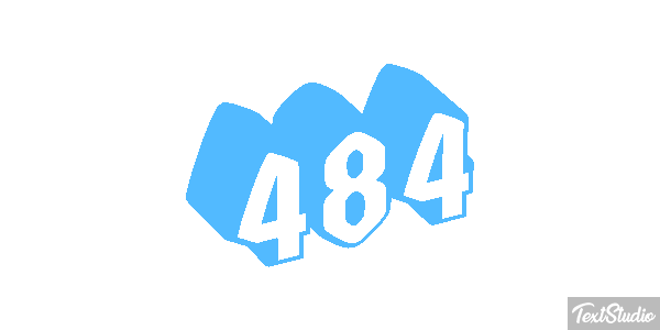 484 Texteffekt