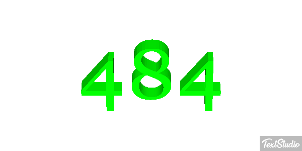 484 Texteffekt