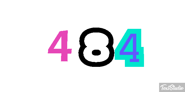484 Texteffekt