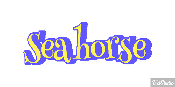 Sea Horse Text effect