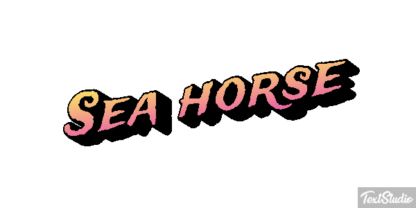 Sea Horse Text effect