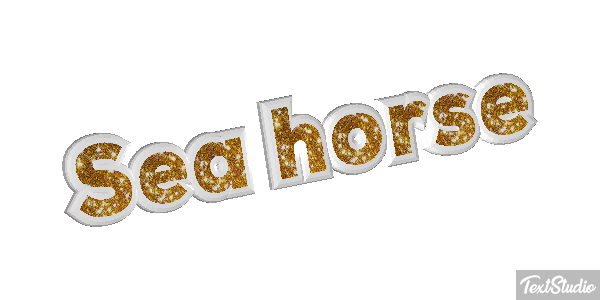 Sea Horse Text effect