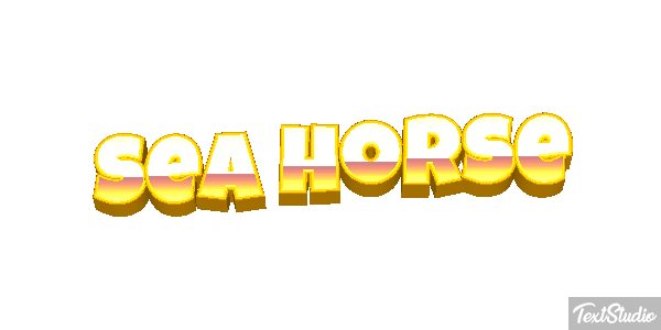 Sea Horse Text effect