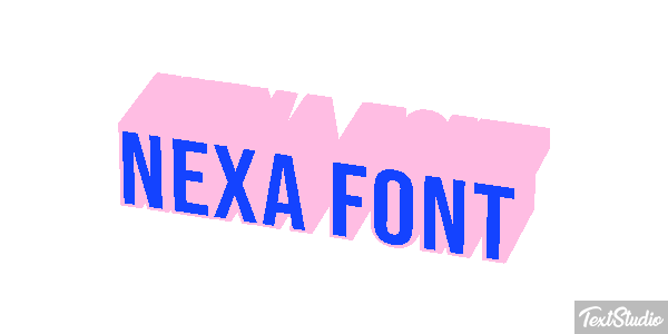 Nexa Font Effet de texte