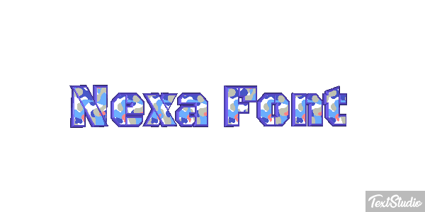 Nexa Font Effet de texte
