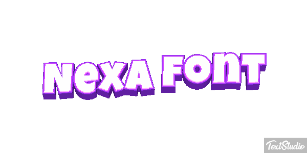 Nexa Font Effet de texte