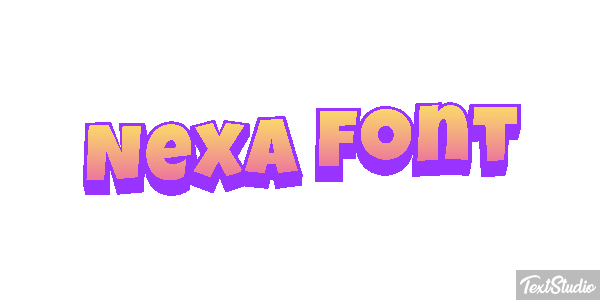Nexa Font Effet de texte