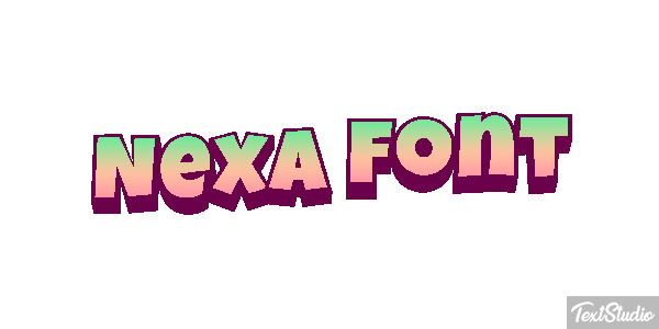 Nexa Font Effet de texte