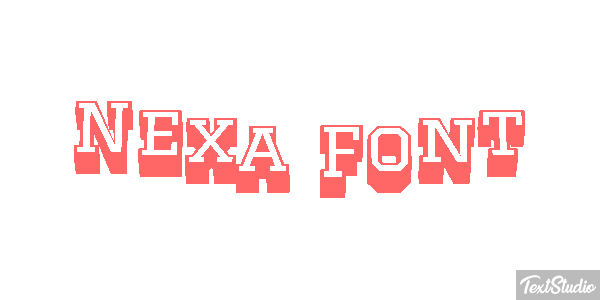 Nexa Font Effet de texte