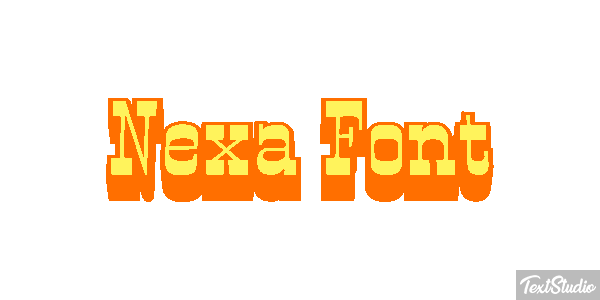 Nexa Font Effet de texte
