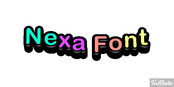 Nexa Font Effet de texte