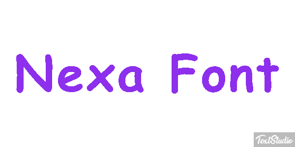 Nexa Font Effet de texte