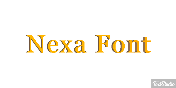 Nexa Font Effet de texte