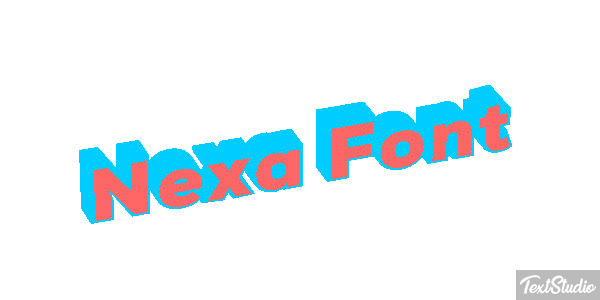Nexa Font Effet de texte