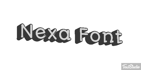 Nexa Font Effet de texte