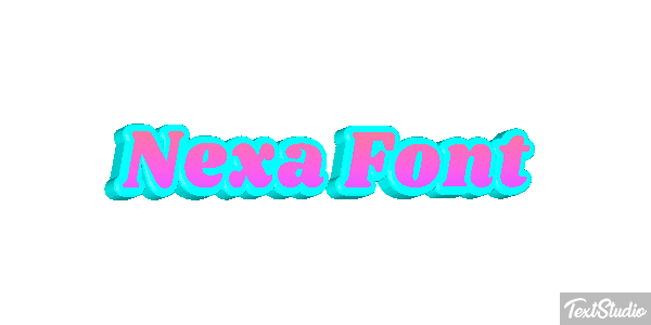 Nexa Font Effet de texte