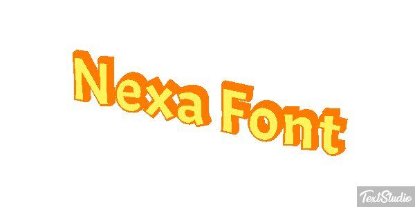 Nexa Font Effet de texte