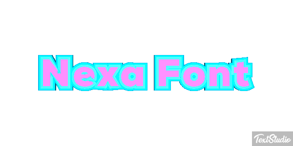 Nexa Font Effet de texte
