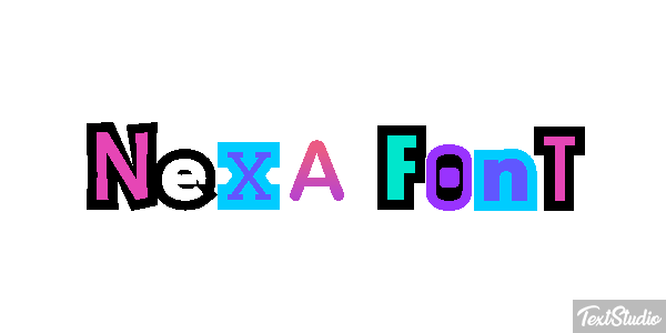 Nexa Font Effet de texte