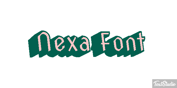 Nexa Font Effet de texte