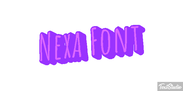 Nexa Font Effet de texte
