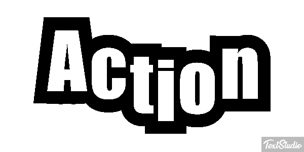 Action Efecto de texto