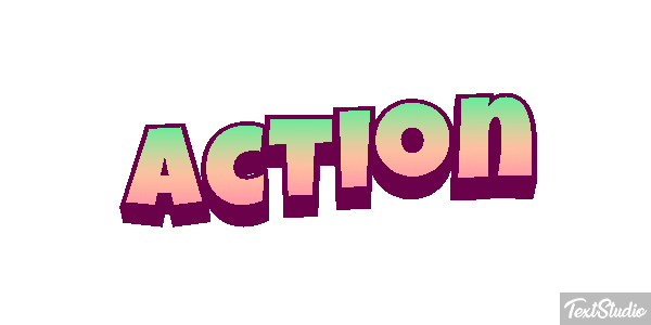 Action Efecto de texto
