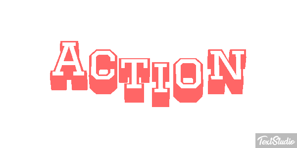 Action Efecto de texto