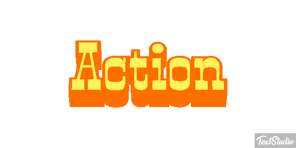 Action Efecto de texto