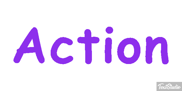 Action Efecto de texto