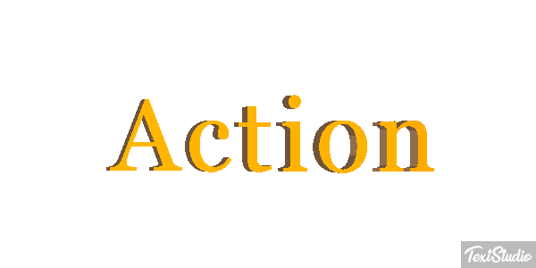 Action Efecto de texto